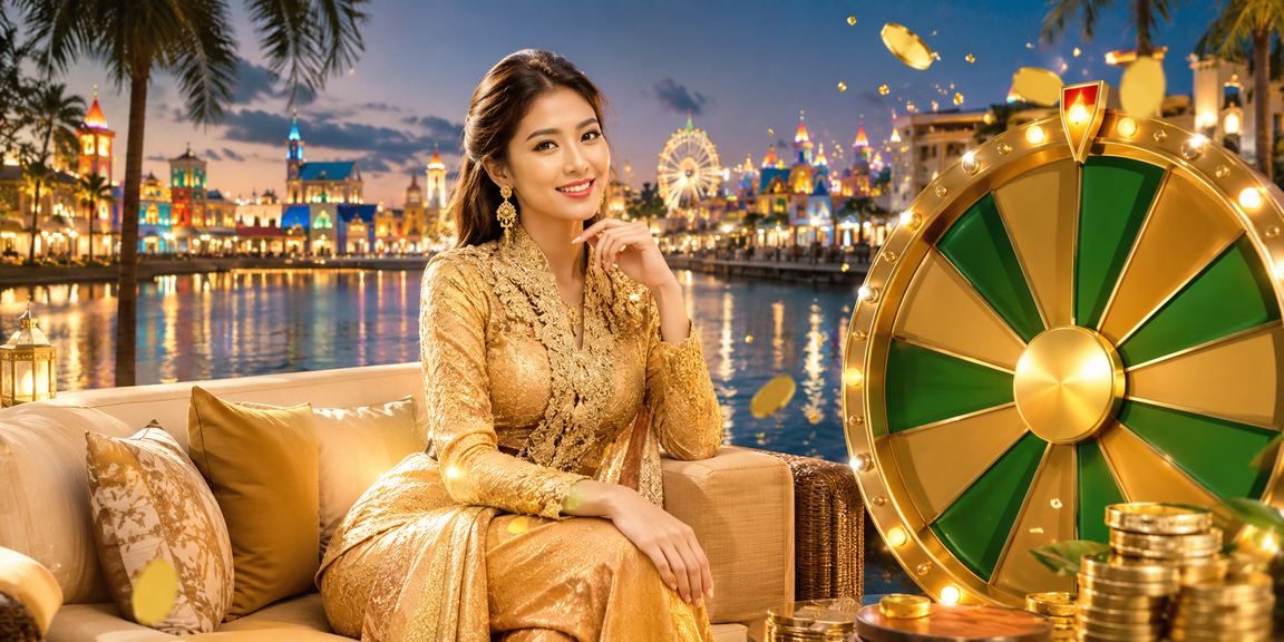 Pemain Malaysia menikmati pertaruhan sukan dalam talian dengan pakaian tradisional kebaya